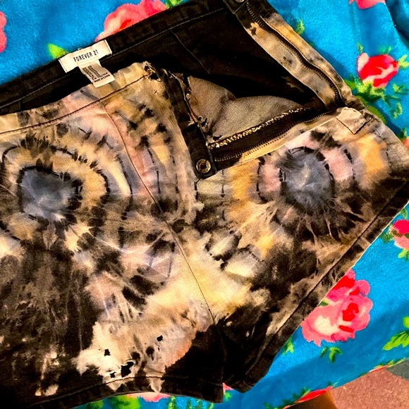 Hand Crafted Pants - Handmade Tie Dye Shorts